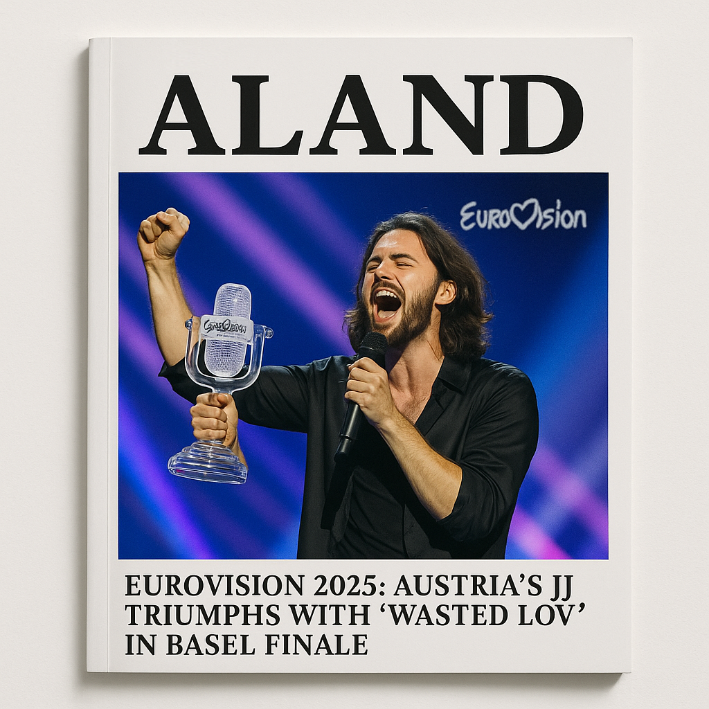  Austria’s JJ Celebrates Winning Eurovision 2025 in Basel